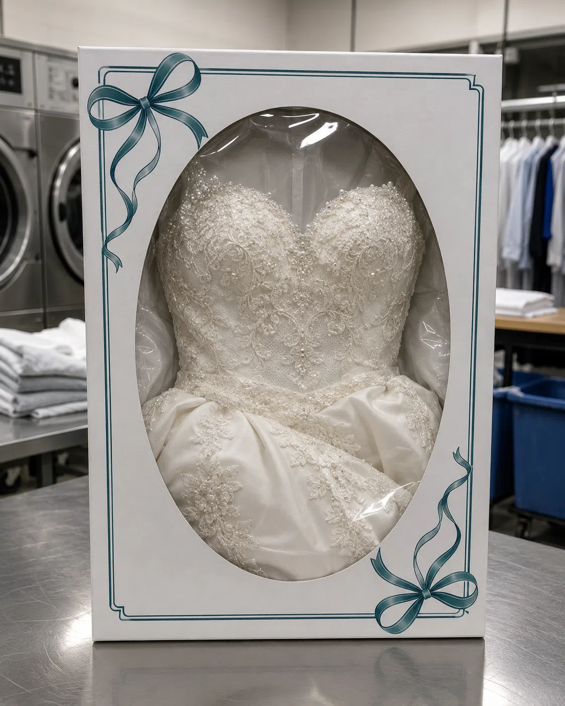Wedding dress cleaning and preservation near 77382 Texas