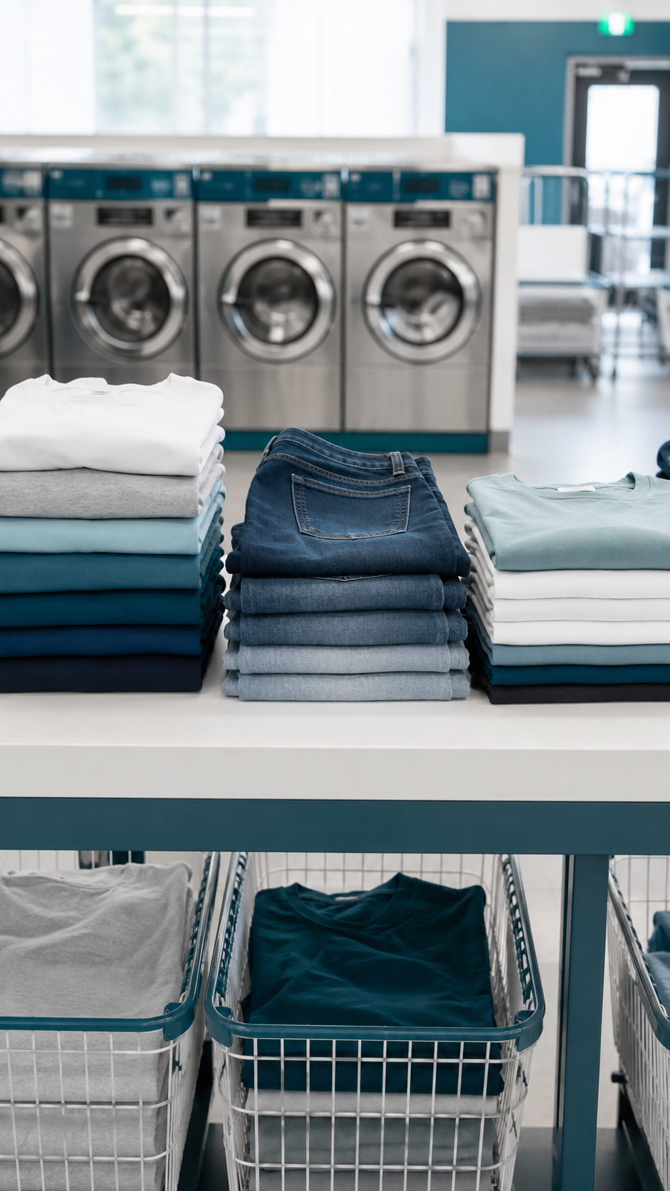 Wash and fold laundry service near Alden Bridge in The Woodlands, Texas