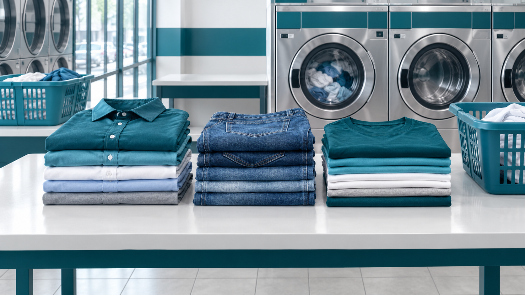Wash and fold laundry service for First Colony residents in Sugar Land, Texas