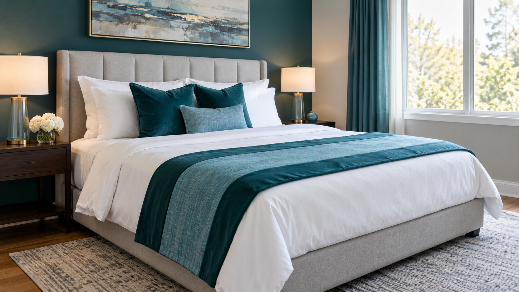 Professional bedding cleaning service for Alden Bridge in The Woodlands, Texas